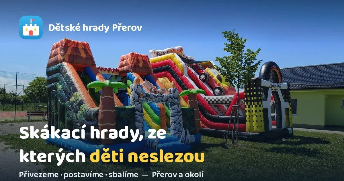 Dětské hrady Přerov — náhled webu